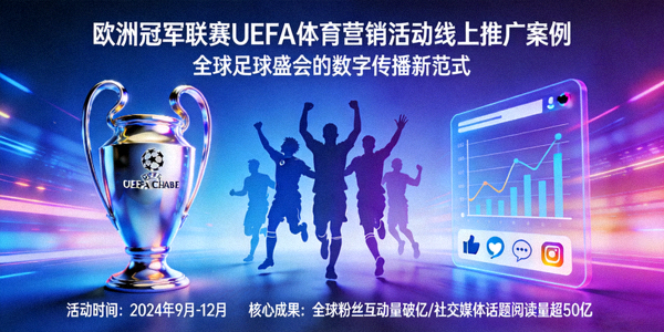 欧洲冠军联赛UEFA体育营销活动线上推广案例